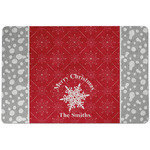 Snowflakes Dog Food Mat w/ Name or Text