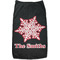 Snowflakes Black Pet Shirt (Personalized)