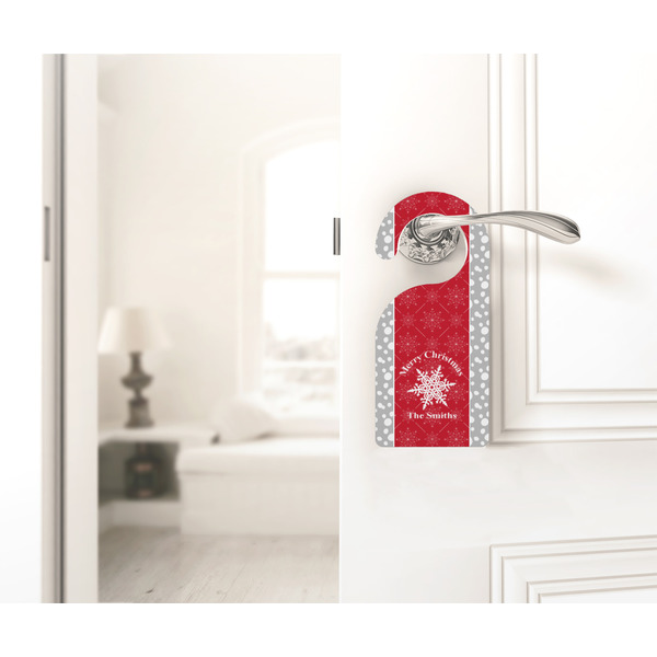 Snowflakes Door Hanger - LIFESTYLE