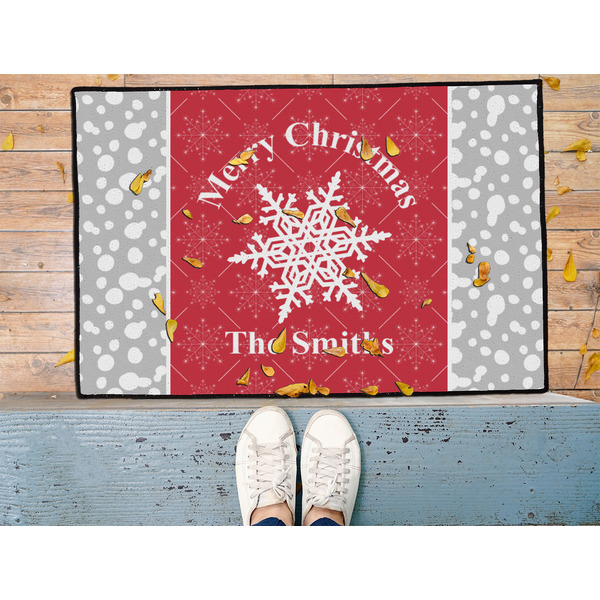 Snowflakes Door Mat - LIFESTYLE (Med)