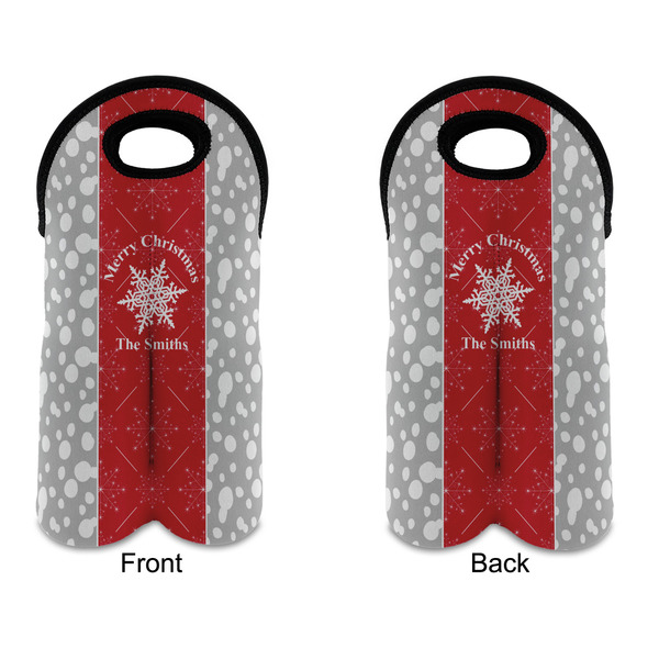 Snowflakes Double Wine Tote - APPROVAL (new)