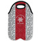 Snowflakes Double Wine Tote - Flat (new)