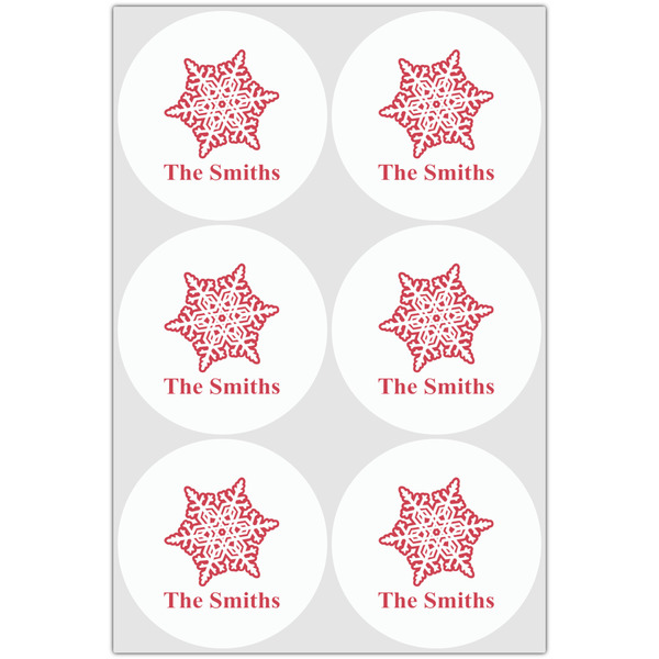 Snowflakes Drink Topper - Large - Set of 6