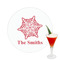 Snowflakes Printed Drink Topper -  2.5" (Personalized)