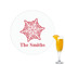 Snowflakes Printed Drink Topper - 2.15" (Personalized)