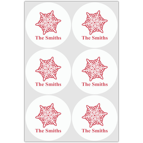 Snowflakes Drink Topper - XLarge - Set of 6