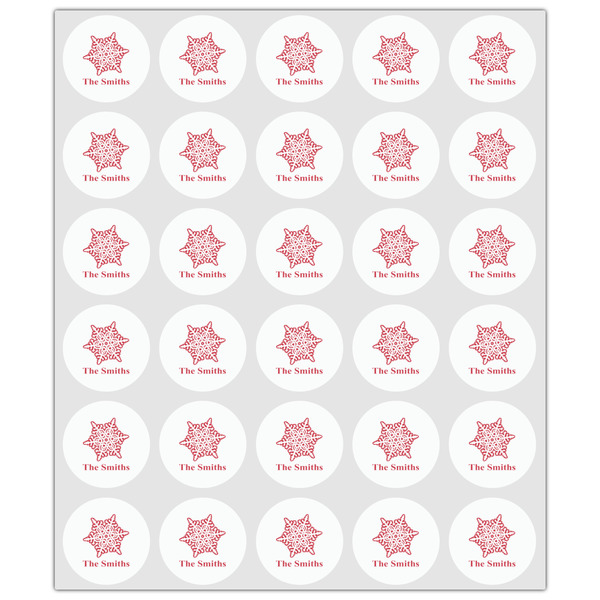 Snowflakes Drink Topper - XSmall - Set of 30