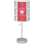 Snowflakes 7" Drum Lamp with Shade Polyester (Personalized)
