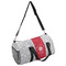 Snowflakes Duffle bag with side mesh pocket