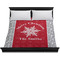 Snowflakes Duvet Cover - King - On Bed - No Prop