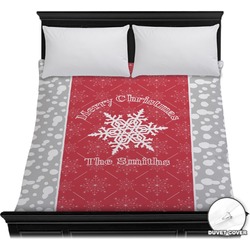 Snowflakes Duvet Cover - Full / Queen (Personalized)