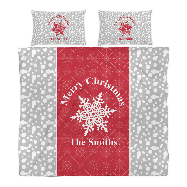 Snowflakes Duvet Cover Set - King - Alt Approval