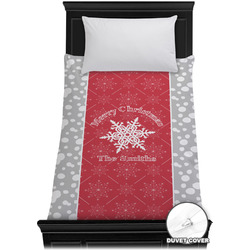 Snowflakes Duvet Cover - Twin XL (Personalized)