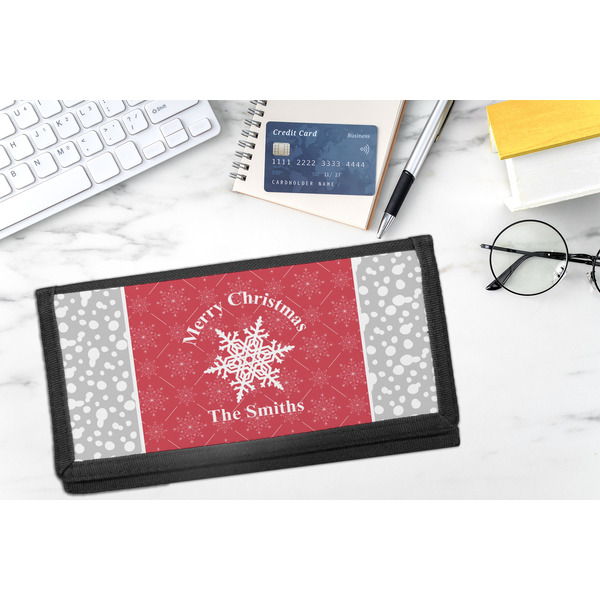 Snowflakes DyeTrans Checkbook Cover - LIFESTYLE