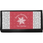 Snowflakes Canvas Checkbook Cover (Personalized)