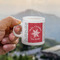 Snowflakes Espresso Cup - 3oz LIFESTYLE (new hand)