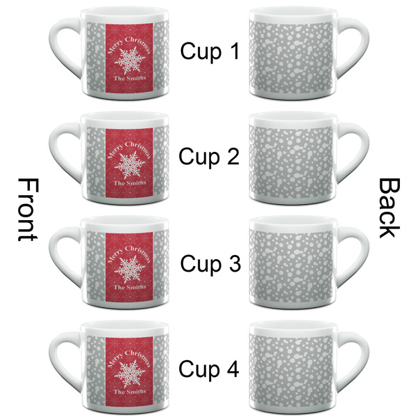 Snowflakes Espresso Cup - 6oz (Double Shot Set of 4) APPROVAL