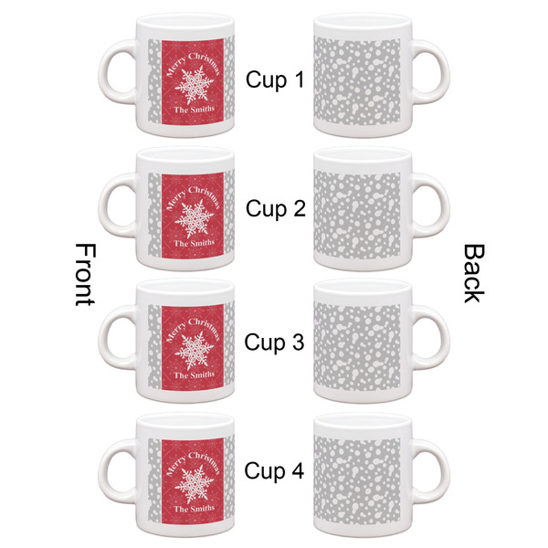 Snowflakes Espresso Cup Set of 4 - Apvl