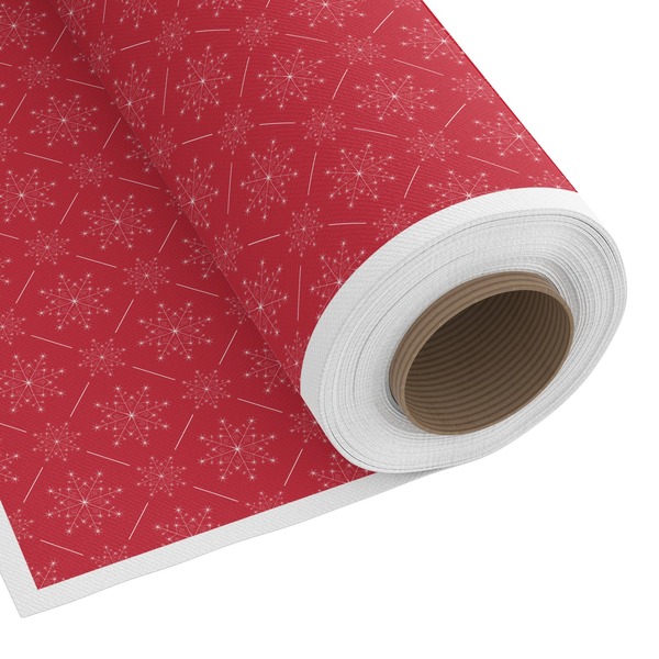 Custom Snowflakes Fabric by the Yard - Spun Polyester Poplin