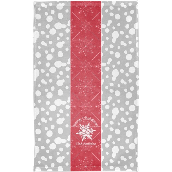 Snowflakes Finger Tip Towel - Full View