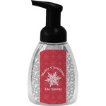 Snowflakes Foam Soap Bottle - Black (Personalized)