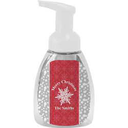 Snowflakes Foam Soap Bottle - White (Personalized)