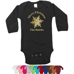 Snowflakes Bodysuit w/Foil - Long Sleeves (Personalized)