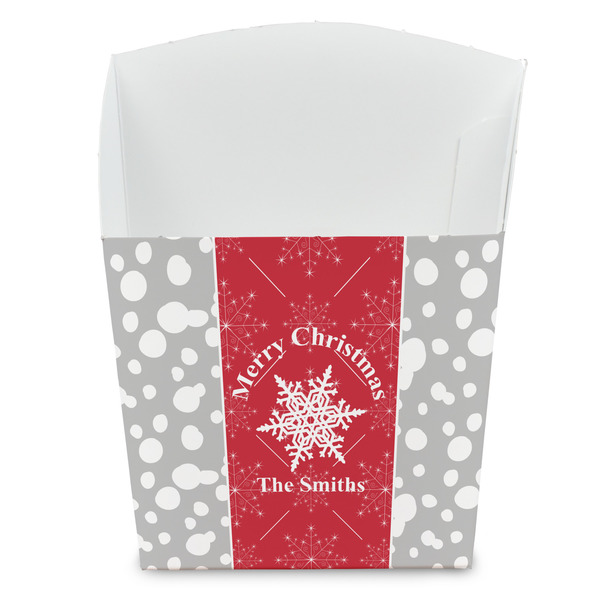 Custom Snowflakes French Fry Favor Boxes (Personalized)