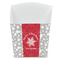 Snowflakes French Fry Favor Box - Front View
