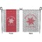 Snowflakes Garden Flag - Double Sided Front and Back