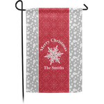 Snowflakes Small Garden Flag - Single Sided w/ Name or Text