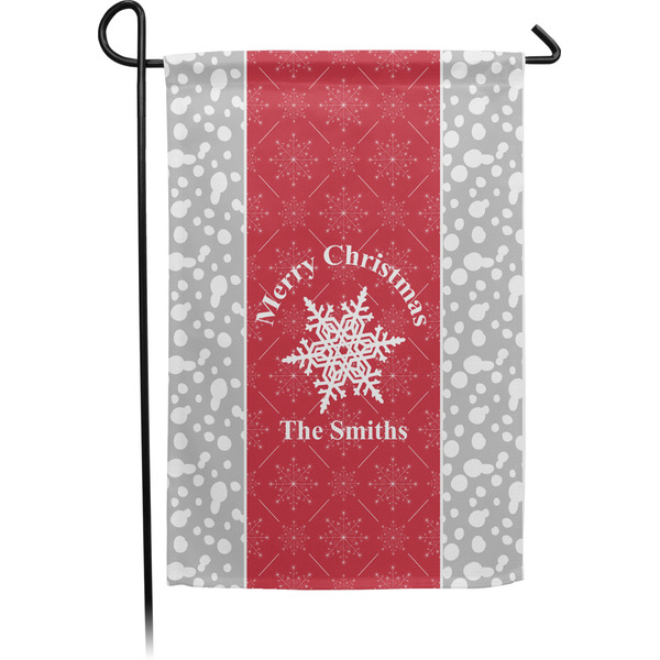 Custom Snowflakes Garden Flag (Personalized)
