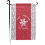 Snowflakes Small Garden Flag - Double Sided w/ Name or Text