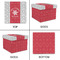 Snowflakes Gift Boxes with Lid - Canvas Wrapped - Small - Approval
