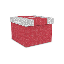 Snowflakes Gift Box with Lid - Canvas Wrapped - Small (Personalized)