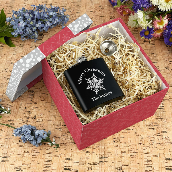 Snowflakes Gift Boxes with Lid - Canvas Wrapped - X-Large - In Context