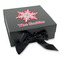 Snowflakes Gift Boxes with Magnetic Lid - Black - Front (angle)