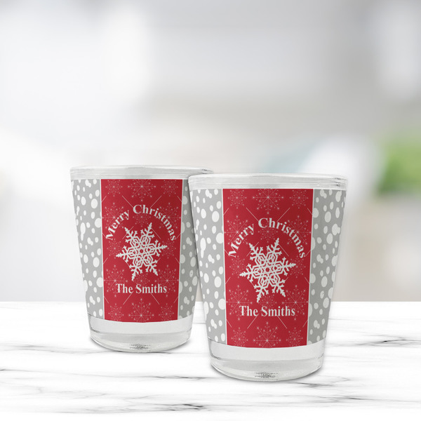 Snowflakes Glass Shot Glass - Standard - LIFESTYLE