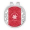 Snowflakes Golf Ball Marker - Hat Clip - Silver