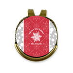Snowflakes Golf Ball Marker - Hat Clip - Gold