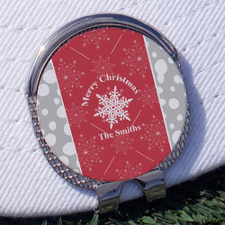 Snowflakes Golf Ball Marker - Hat Clip