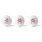 Snowflakes Golf Balls - Generic - Set of 3 - APPROVAL