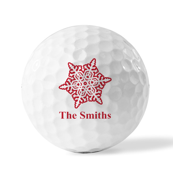 Snowflakes Golf Balls - Generic - Set of 3 - FRONT