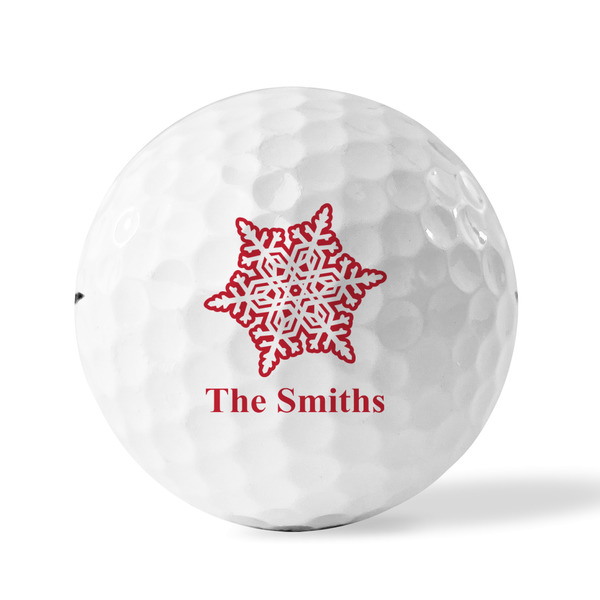 Snowflakes Golf Balls - Titleist - Set of 3 - FRONT