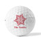 Snowflakes Golf Balls - Titleist - Set of 3 - FRONT