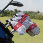 Snowflakes Golf Club Iron Cover - Set of 9 (Personalized)