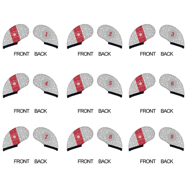 Snowflakes Golf Club Covers - APPROVAL (set of 9)