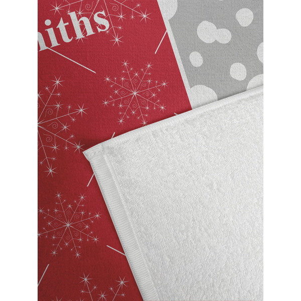 Snowflakes Golf Towel - Detail