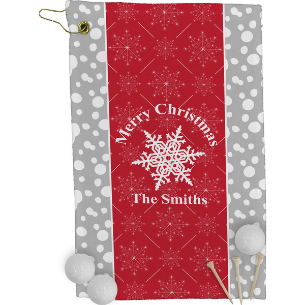Snowflakes Golf Towel (Personalized)