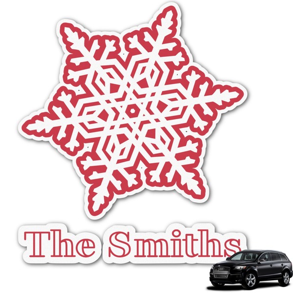 Custom Snowflakes Graphic Car Decal (Personalized)